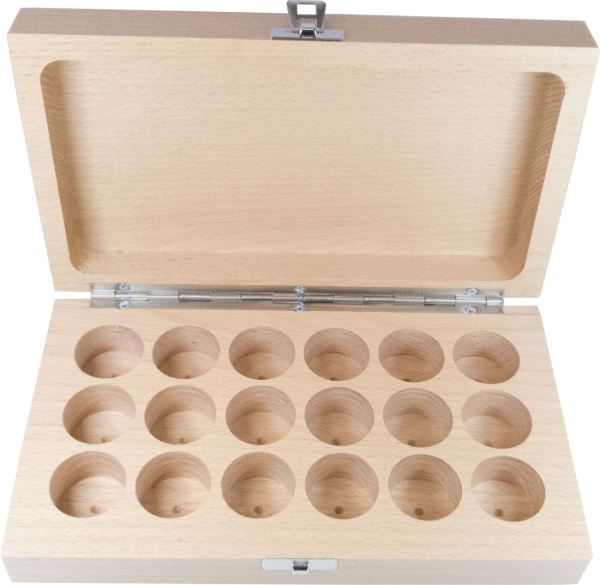 Holzschatulle leer - 18teilig - für GERC32