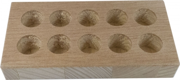 Wooden Tray - 10 Holes - for CER16
