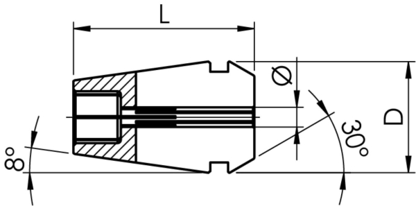 GERC16-BMD Ø 3-4-5-6-8-10 mm