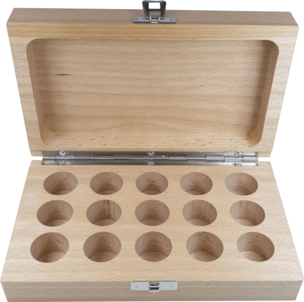 Holzschatulle leer - 15teilig - für GERC25
