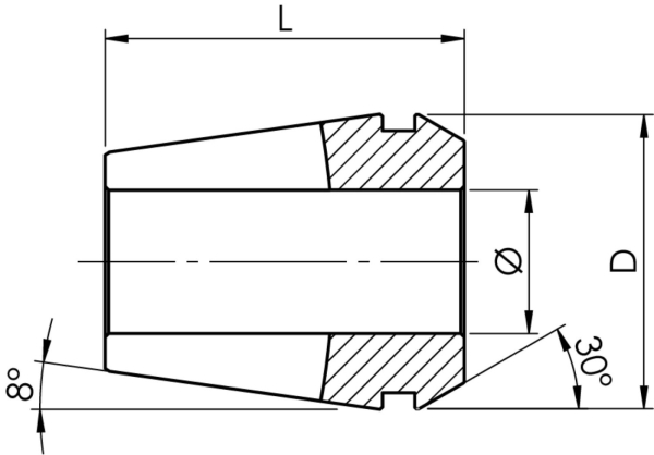 GERC32-BMD Ø 6-8-10-12-14-16-20 mm