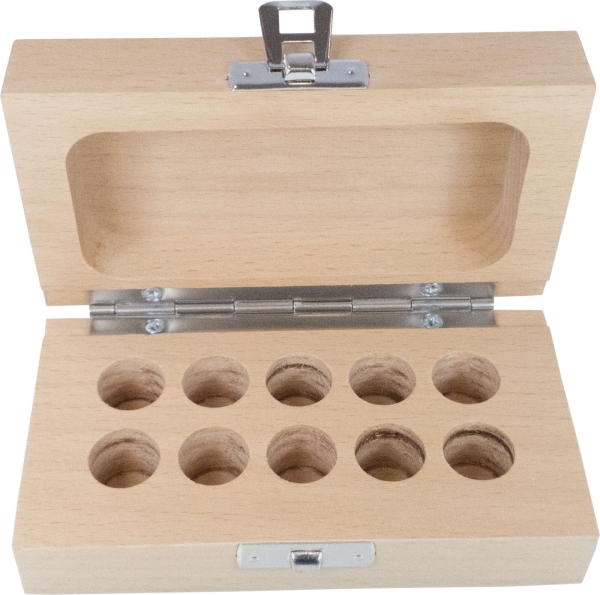 Holzschatulle leer - 10teilig - für GERC16